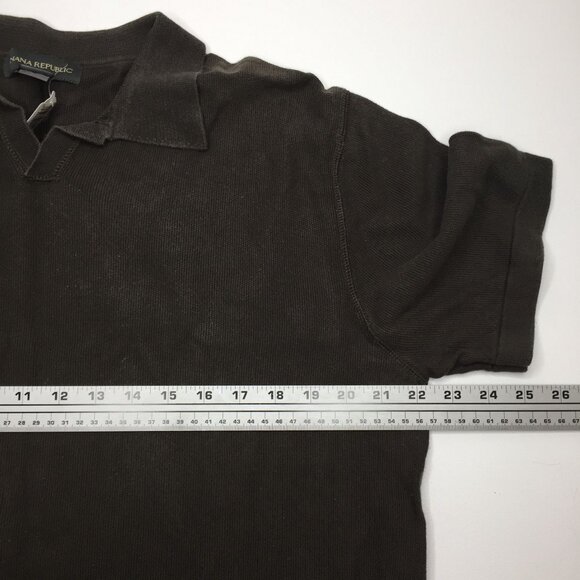 Banana Republic Mens Brown Polo Shirt Short Sleeve Size XL - Picture 3 of 7